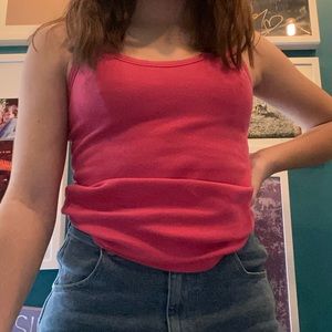 Lacoste pink tank top